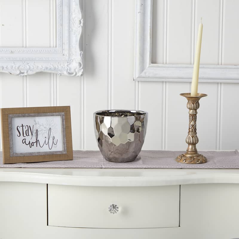 6.75" Designer Silver Bowl