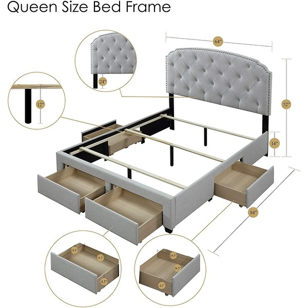 Dg casa argo tufted bed online