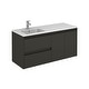 preview thumbnail 1 of 4, WS Bath Collections Ambra 18" Wall Mounted Vanity Set with Solid