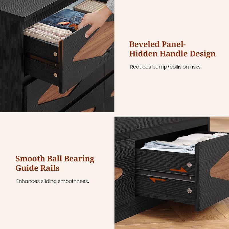Dresser for Bedroom Chest of Deep Drawers Storage Dressers Organizer