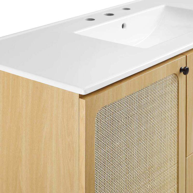 Chaucer 18"/24"/30"/36"/48"Single Basin/48" White Basin Bathroom Vanity