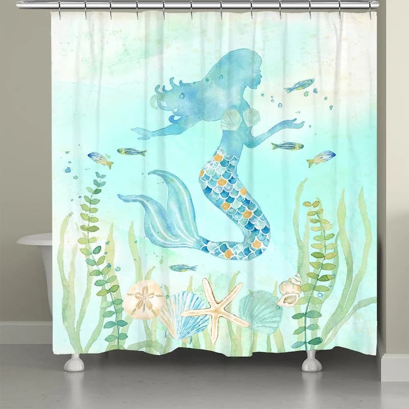 Laural Home Mermaid Dream Shower Curtain