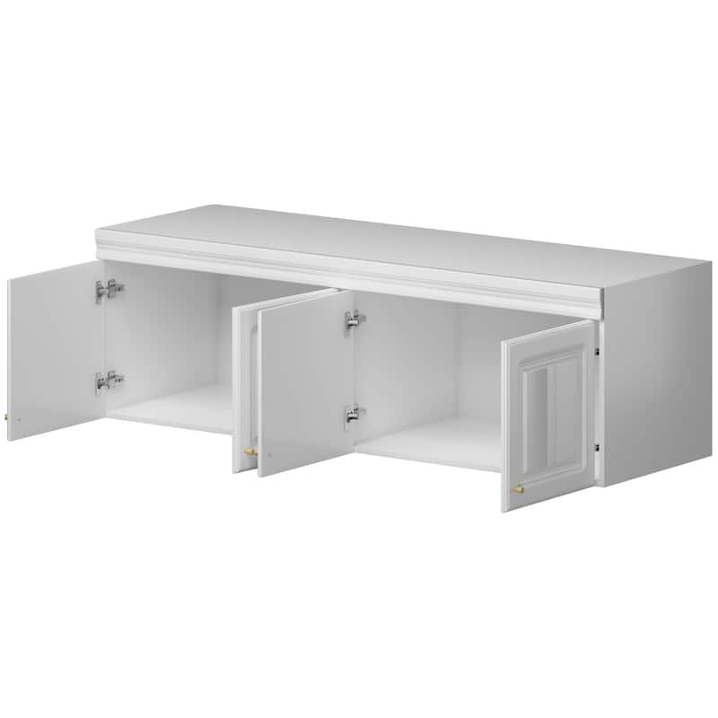 63"W Top Cabinet Maximize Closet Space Overhead Wardrobe Storage Unit