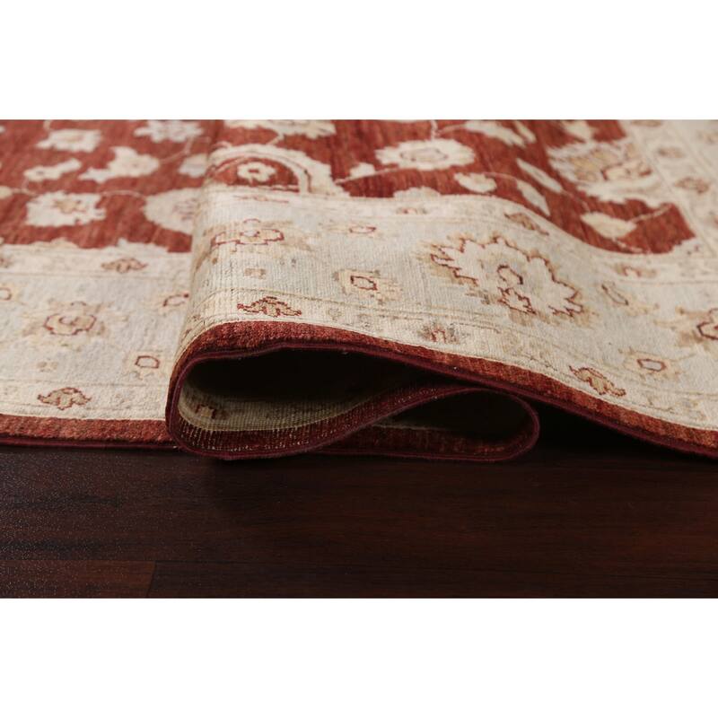 Vegetable Dye Floral Chobi Peshawar Oriental Wool Area Rug Handmade - 6'1" x 9'4"