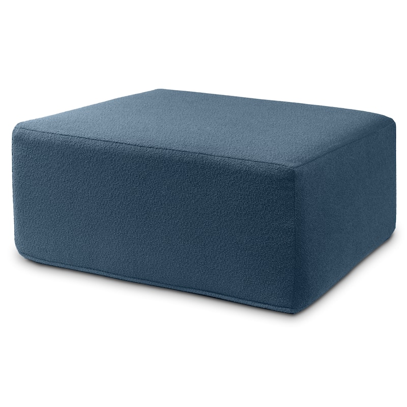 Jaxx Fairlie Couch Ottoman - Oversized Square Foam Coffee Table Ottoman