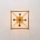 preview thumbnail 10 of 26, French Farmhouse Candle Curved Cage Ceiling Light 14.6in