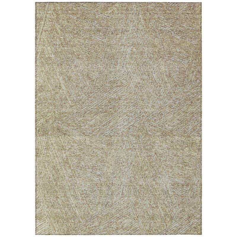 HomeRoots Abstract Transitional Rectangle Outdoor Rug