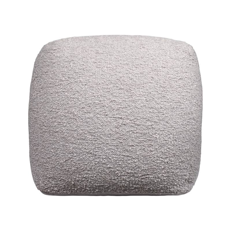 Sevita Solid Mid-Century Hand-Woven Square Pouf