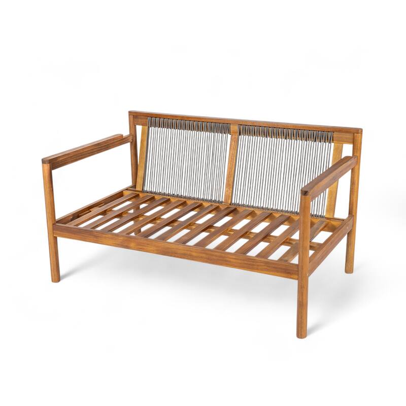 Christopher Knight Home- Elk Acacia Wood Outdoor Chat Set