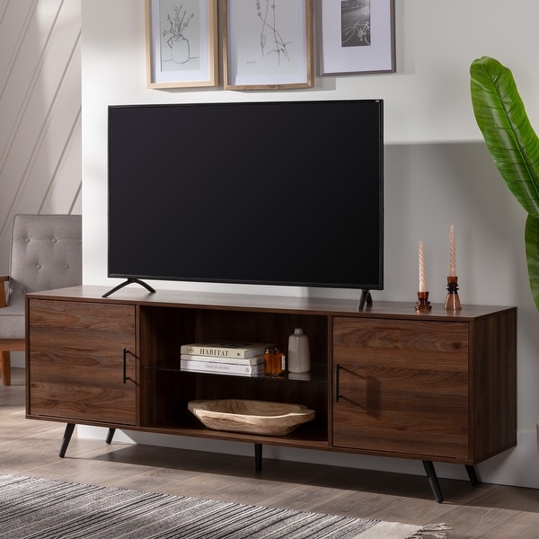 Middlebrook Designs 70-inch Mid-Century Modern TV Stand - On
