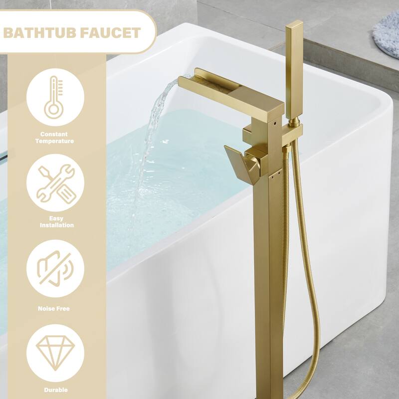 Single-Handle Freestanding Tub Faucet Mount Tub Faucet Bathtub Filler