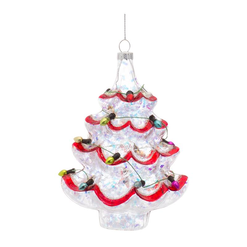 Tree w/Lights Ornament (Set of 12)