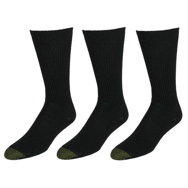 Gold Toe Men's Extended Size Fluffies Dress Socks (3 Pair Pack) - Bed Bath  & Beyond - 41369409