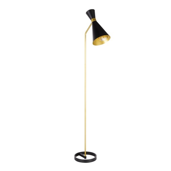Strick & Bolton Morino Glam Floor Lamp - Black/Gold. Opens flyout.