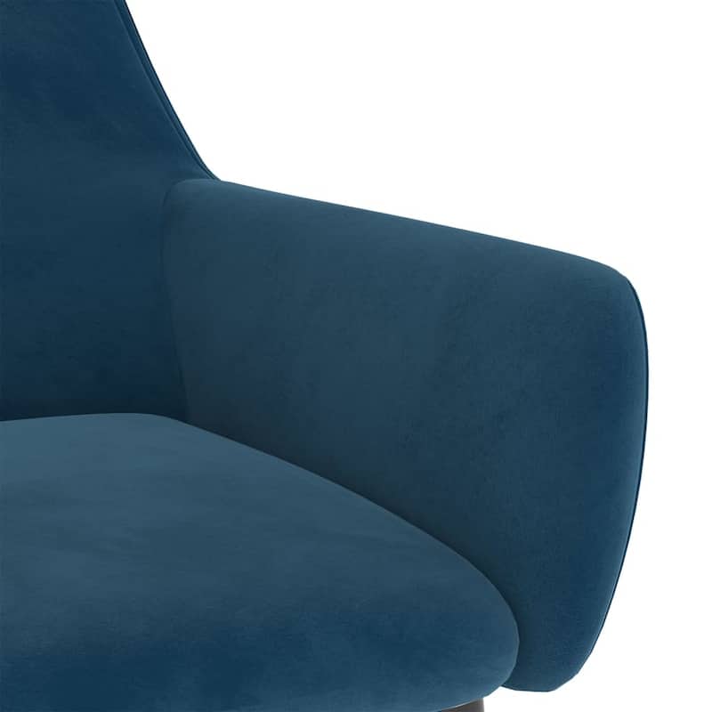 vidaXL Dining Chairs Upholstered Chair with Metal Legs for Living Room Velvet - 22" x 22" x 30.7"