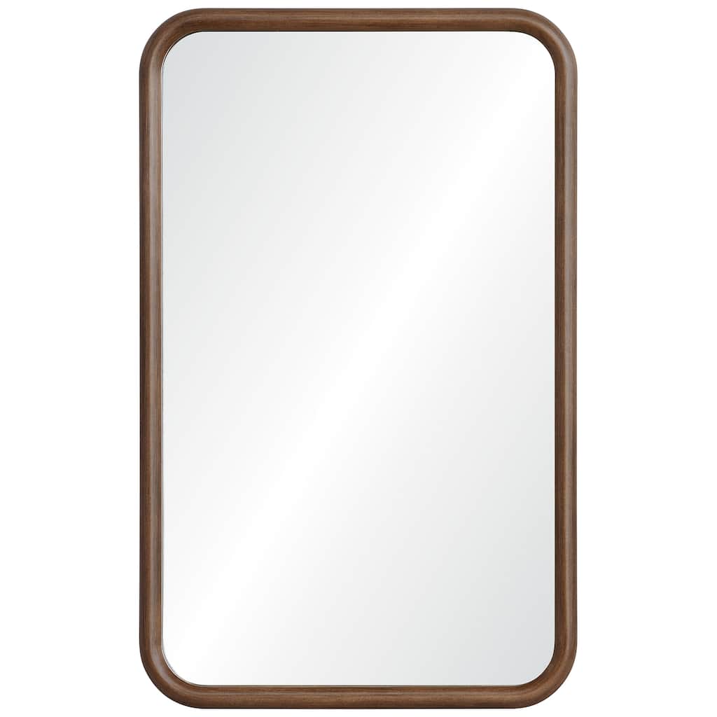 Renwil Dickens 32" Tall Rectangle Wall Mirror, Brown