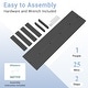 preview thumbnail 71 of 94, 6-Piece HDPE Outdoor Dining Table Sets with Umbrella Hole - 1-Table 4-Chairs-1-Bench