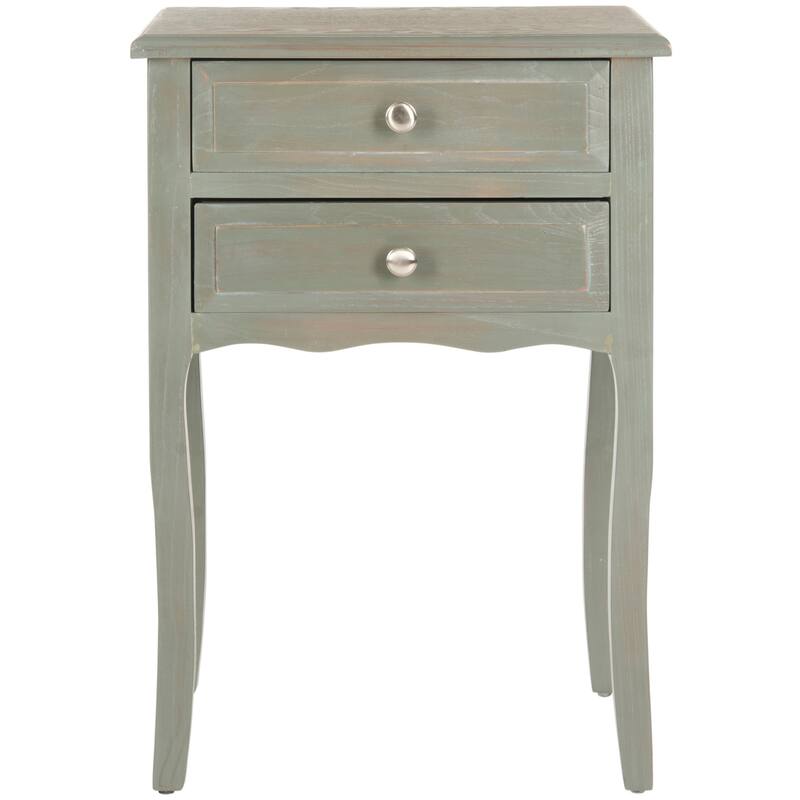 SAFAVIEH Rafaele Accent Table - 18Wx13Dx27H - Ash Grey