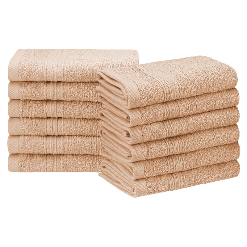 Eco-Friendly Sustainable Cotton Washcloth by Superior (Set of 12)