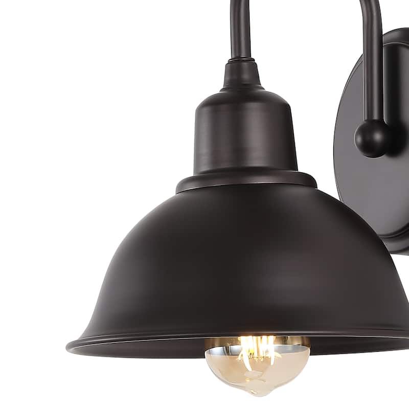 Frisco Farmhouse Industrial Iron LED Vanity, Chrome by JONATHAN Y