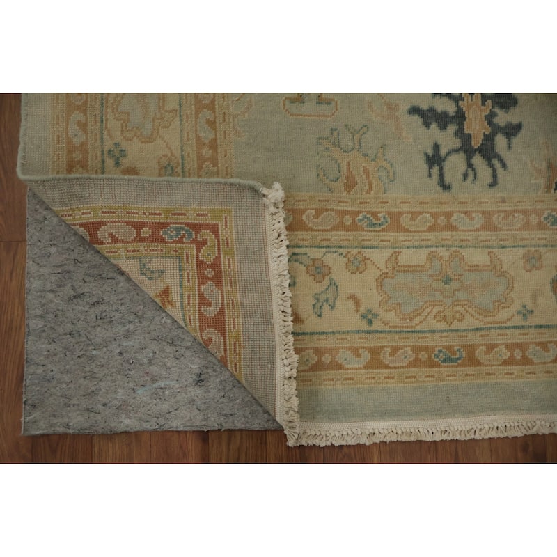 Hand Knotted Oriental 100% Wool Carpet Traditional Floral Greys & Charcoal Ziegler Area Rug - 8' 1'' X 6' 0''