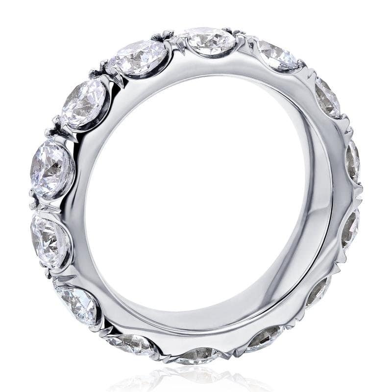 Kobelli 4.3 to 5.3 Carat Lab Grown Diamond 14k Solid Gold Wide Eternity Bethany Ring