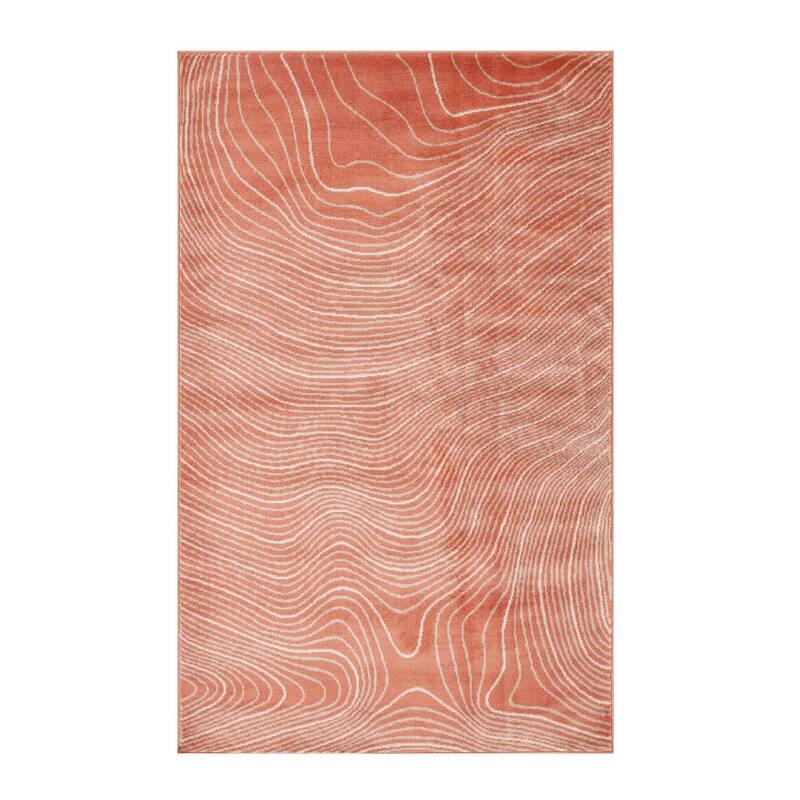Superior Veer Modern Abstract Wood Grain Indoor Runner or Area Rug