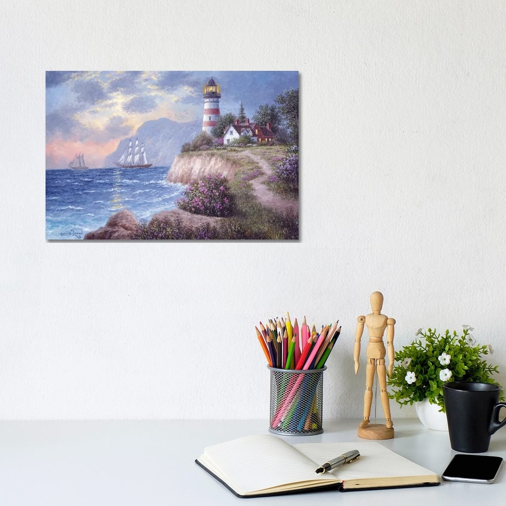 iCanvas "White Cliff Bay" by Dennis Lewan Canvas Print