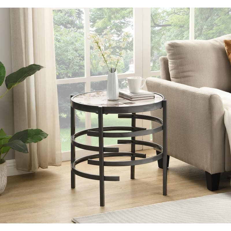 Elegant Pandora Sintered Stone Coffee Table