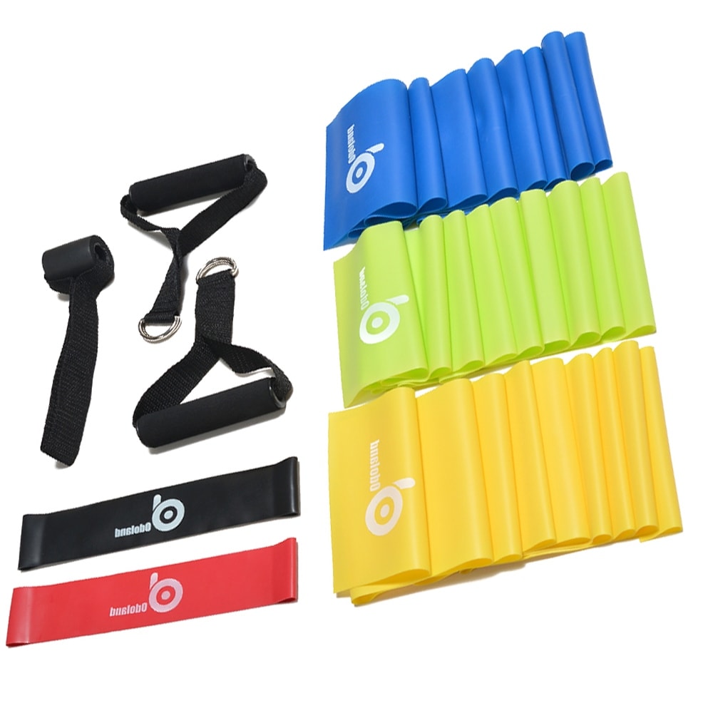 ODOLAND 9-In-1 Fitness Exercise Bands Kit w/ Resistance Band