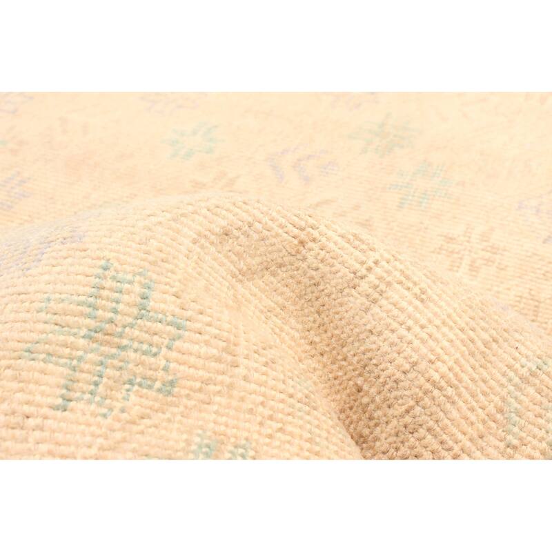 ECARPETGALLERY Hand-knotted Antalya Vintage Beige Wool Rug - 3'1 x 4'9