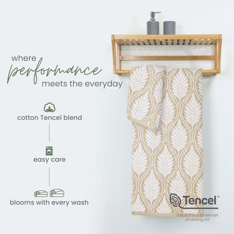 Martex Restore Fern Ogee Sage Bath Towel