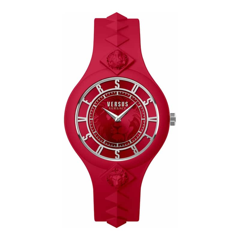 Versus Versace Fire Island Studs Strap Watch - Red