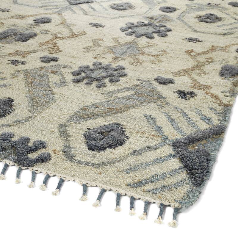 Alejandra Natural Handloomed Jute and Wool Blend Area Rug
