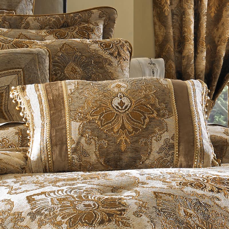 J. Queen New York Bradshaw Boudoir Decorative Throw Pillow - Accent - Polyester - Natural