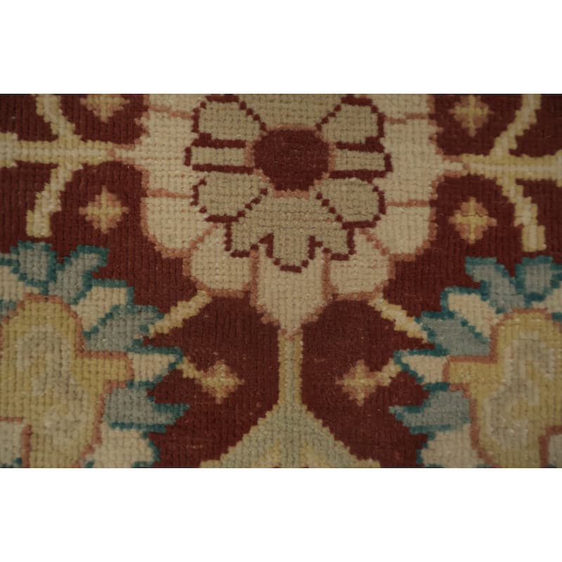 Hand Knotted Oriental 100% Wool Carpet Traditional All-Over Brown Ziegler Area Rug - 4' 0'' X 2' 0''