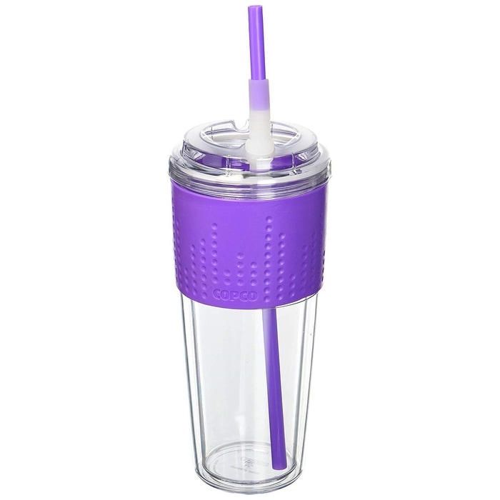 Copco Lock-N-Roll Tumbler With Flip Up Straw - Spill-Proof, Double Wall  Insulation, BPA Free 16 Oz - Teal Blue - Bed Bath & Beyond - 28414838