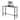 Costway Outdoor Metal Bar Table 48'' Patio Rectangular Counter Height - M Size: 48'' x 16'' x 37.5'' (L x W x H)