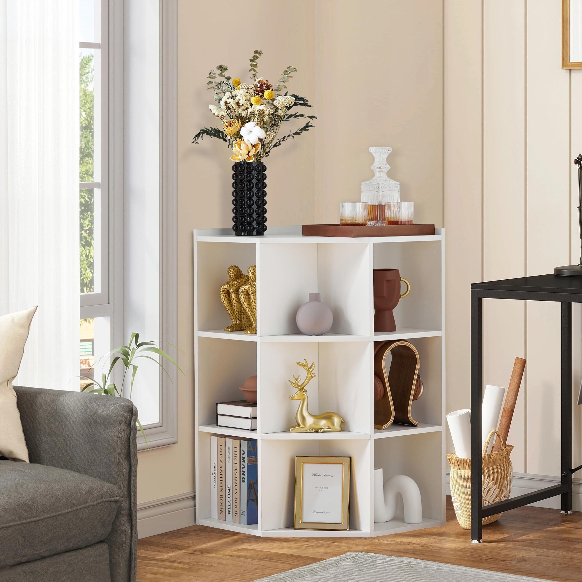 Wooden corner hot sale storage cabinet