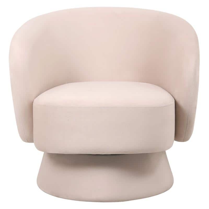 Raze 31" Swivel Accent Armchair Upholstered in Boucle/Velvet/Linen Fabric with Plush Cushioning and Solid Wood Support