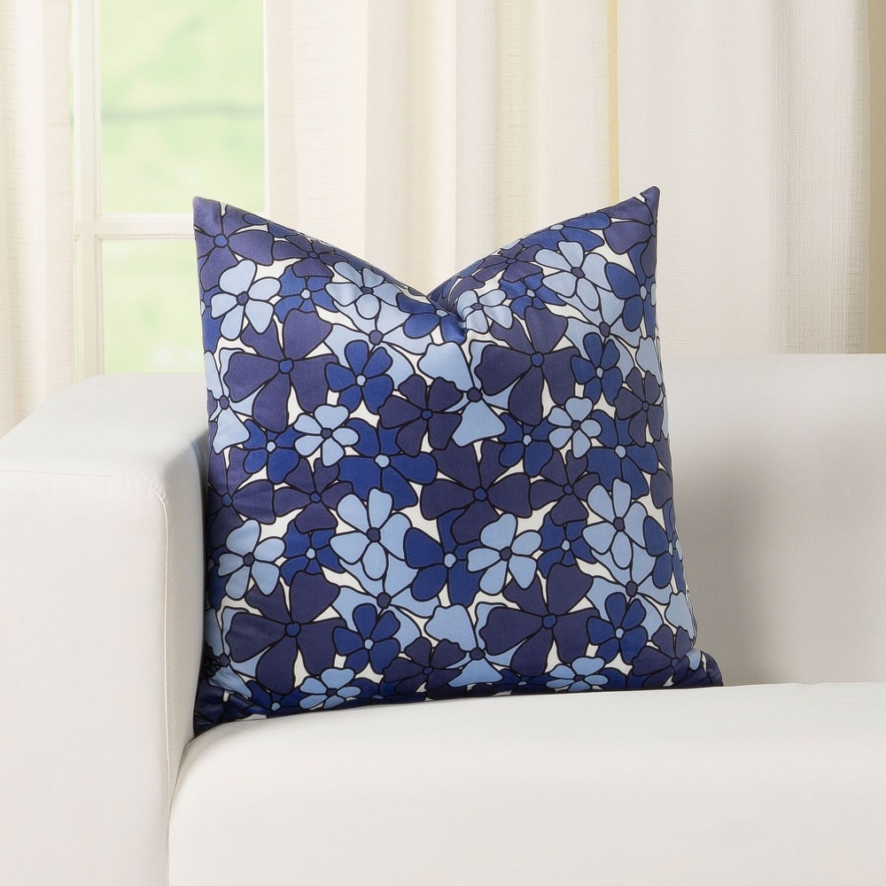 Suki Floral Printed Plush Throw Pillow