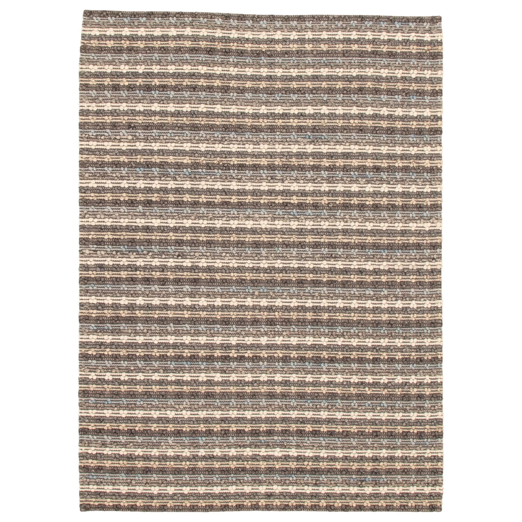Area Rug for Living Room Sienna Braided Grey Rug 5'4 x 7'7 Bedroom eCarpet Gallery Hand-Knotted 349088 
