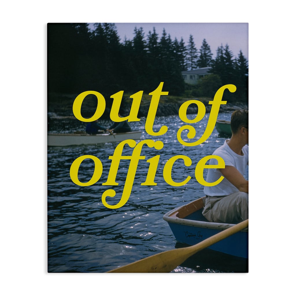 Stupell Out of Office Lake View Canvas Wall Art Design By Victoria Barnes