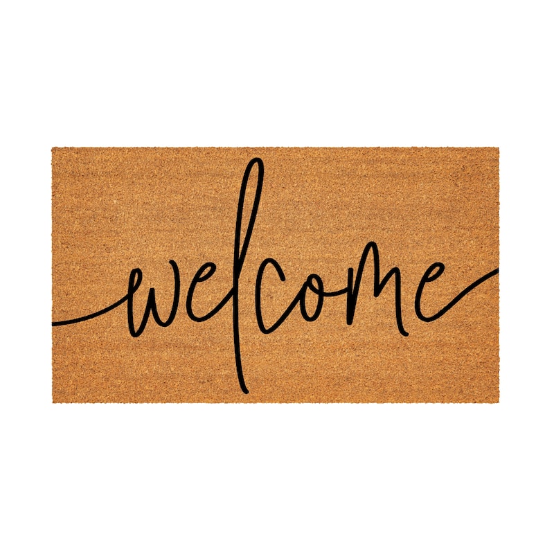 Welcome Coir Mat 28"x16" - 28" x 16"