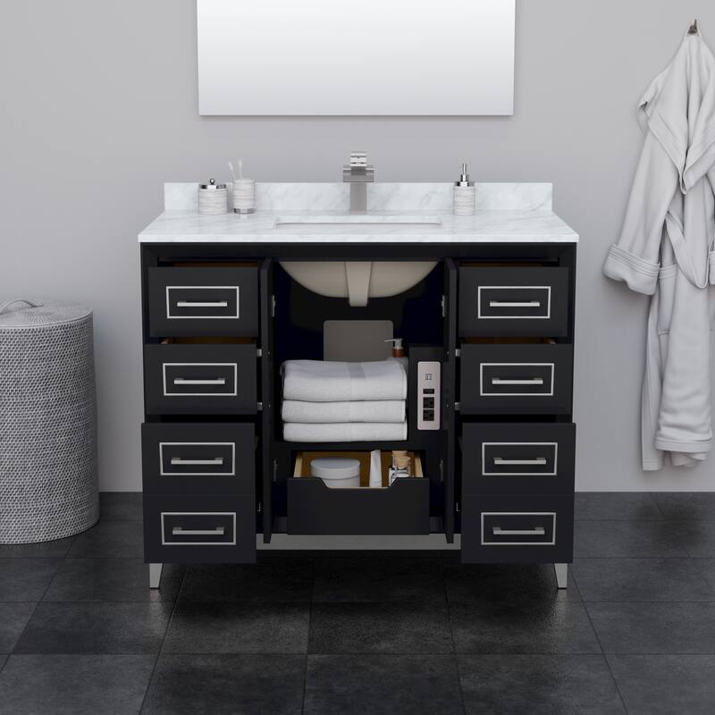 Marlena 42-Inch Single Vanity Set, Cultured Marble Top