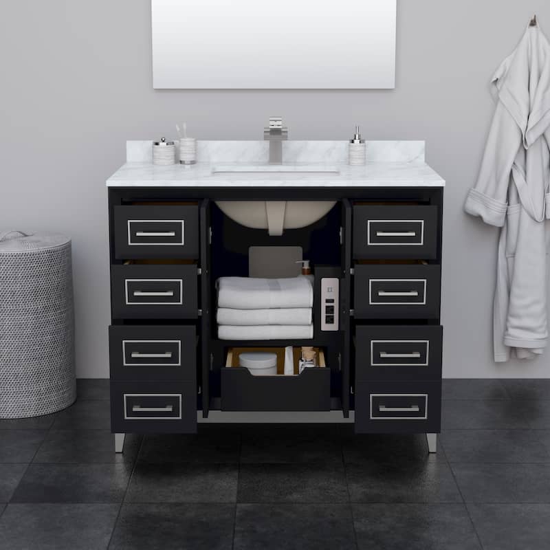 Marlena 42-inch Single Vanity, Quartz Top