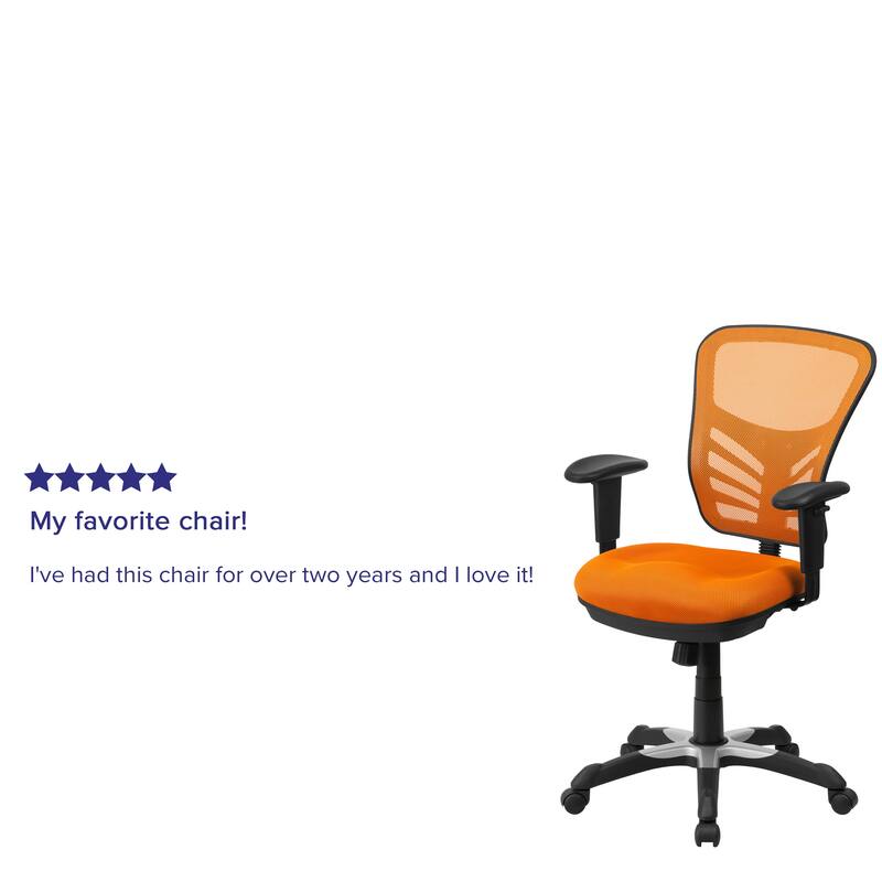 Mid-back Blue Mesh Adjustable Ergonomic Office Chair