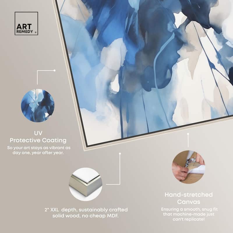 Fleur Bleue I Canvas by Art Remedy