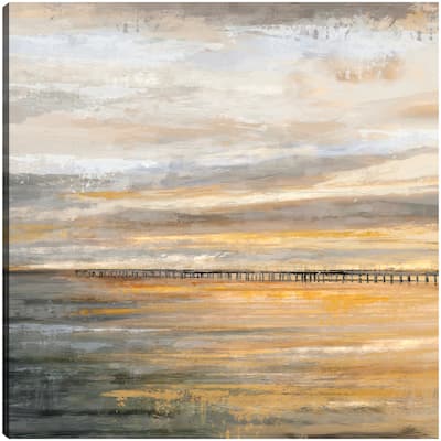 Evening Pier By Studio Arts Canvas Art Print
