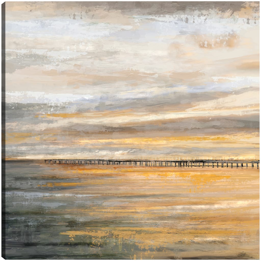 Evening Pier By Studio Arts Canvas Art Print